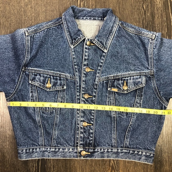 Vintage Lawman Cropped Denim Jacket - Picture 7 of 12